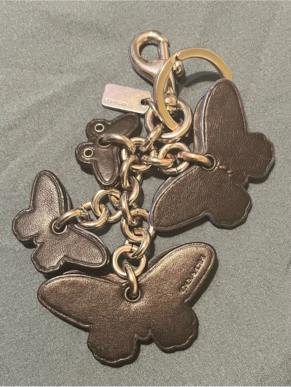 Coach Butterfly Cluster Bag Charm Keychain! - Picture 5 of 9